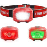 Craftsman Linterna frontal LED 200 Lm 7 modos de cabeza 3 pilas AAA CMXLHAG67297