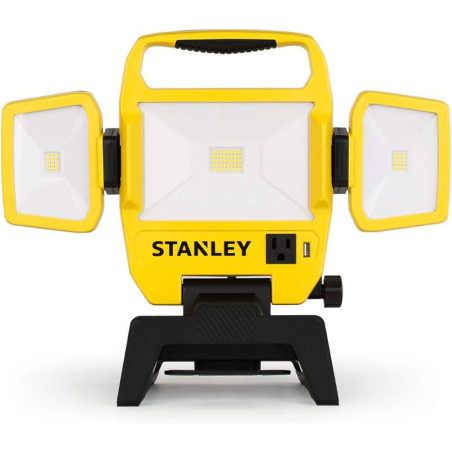 STANLEY Lampara de luz de trabajo LED de 5000 lúmenes con soporte de larga duración 4000K 50W