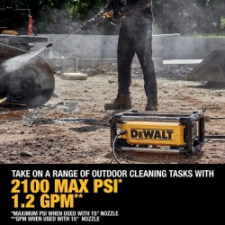 DEWALT DWPW2100 2100 PSI 1.2 GPM Eléctrica 110v Hidrolavadora Limpiadora