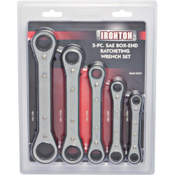 Ironton Juego de llaves Hexagonales Ratchet de extremo de caja de trinquete 5 piezas SAE