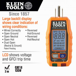 Klein Tools Multímetro digital Kit de prueba eléctrica con probador de voltaje sin contacto y probador de receptáculos