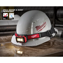 Milwaukee Linterna frontal LED 450 Lm uso en el trabajo es recargable