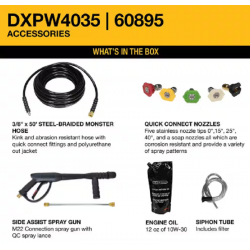 DEWALT DXPW4035 4000 PSI 3.5 GPM a Gasolina Hidrolavadora Limpiadora