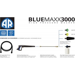 AR BLUE CLEAN 3000 psi 1.3 GPM Eléctrica 110v Hidrolavadora BM3000