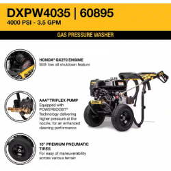 DEWALT DXPW4035 4000 PSI 3.5 GPM a Gasolina Hidrolavadora Limpiadora