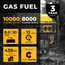 Firman Generador Eléctrico de 10000w a Gasolina 120/240v Arranque Remoto