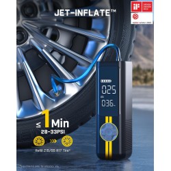 Fanttik Compresor de aire portátil S100 APEX, inflador rápido de 1 minuto de neumáticos inalámbrico de 150 PSI