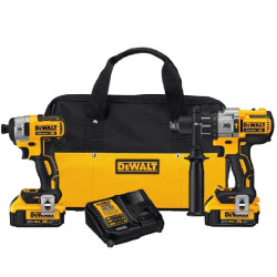 DEWALT DCK299M2 Combo Taladro percutor y atornillador de impacto 20V MAX XR Inalámbrico