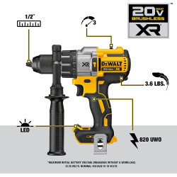 DEWALT DCK299M2 Combo Taladro percutor y atornillador de impacto 20V MAX XR Inalámbrico