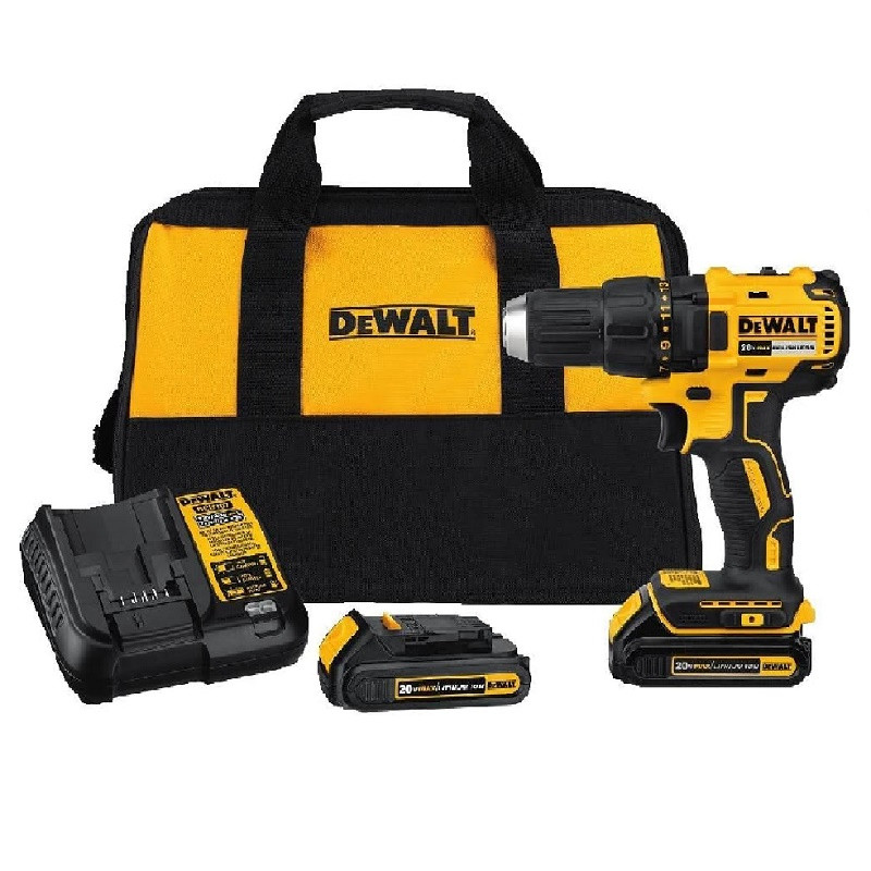 DEWALT Taladro inalambrico DCD777C2 13 mm, 10 Amp. con batería y cargador