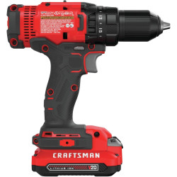 CRAFTSMAN Taladro atornillador inalámbrico CMCD700C1 13 mm, 20V. con batería y cargador