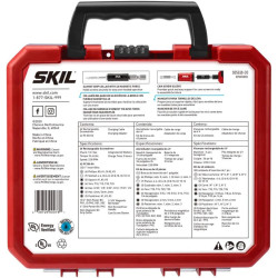 SKIL Destornillador inalámbrico SD5618-03recargable de 4 V con juego de brocas de 42 piezas, cargador USB y estuche