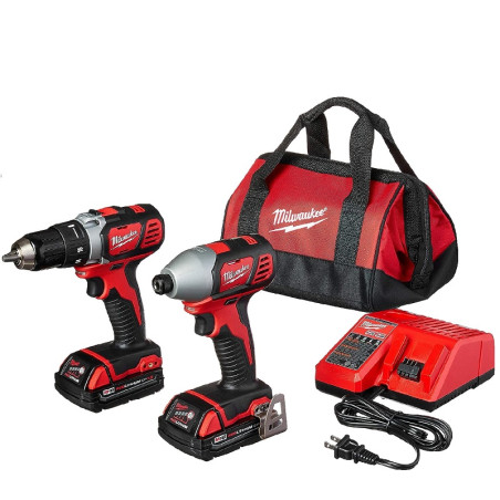 Milwaukee 2691-22 Kit Combo 2 herramientas taladro/destornillador de impacto 18V Inalámbrico