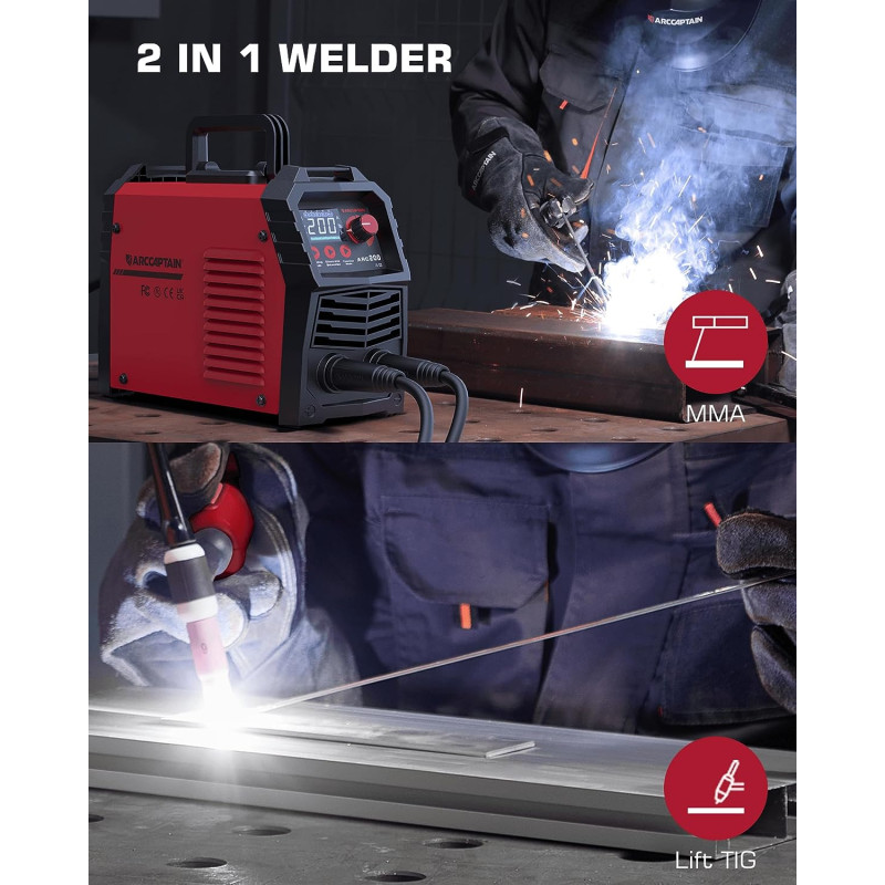 Saldatrice Inverter STAHLWERK ARC 200 Synergic Pro - 200A, Tecnologia IGBT, Per Saldatura MMA E Lift-TIG - Foto 4