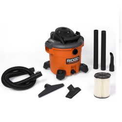 RIDGID Aspiradora para sólidos y líquidos WD1270 de 12 Galones con soplador desmontable