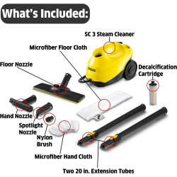 KARCHER SC3 Limpiador a vapor Portátil Eléctrico 110v Limpiadora