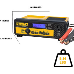 DEWALT DXAEC801B Cargador de batería de banco de 30 Amp. con arranque del motor de 80 Amp.