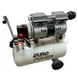 EUROPOWER 24Lts Compresor de Aire Eléctrico de 110v y 115 PSI