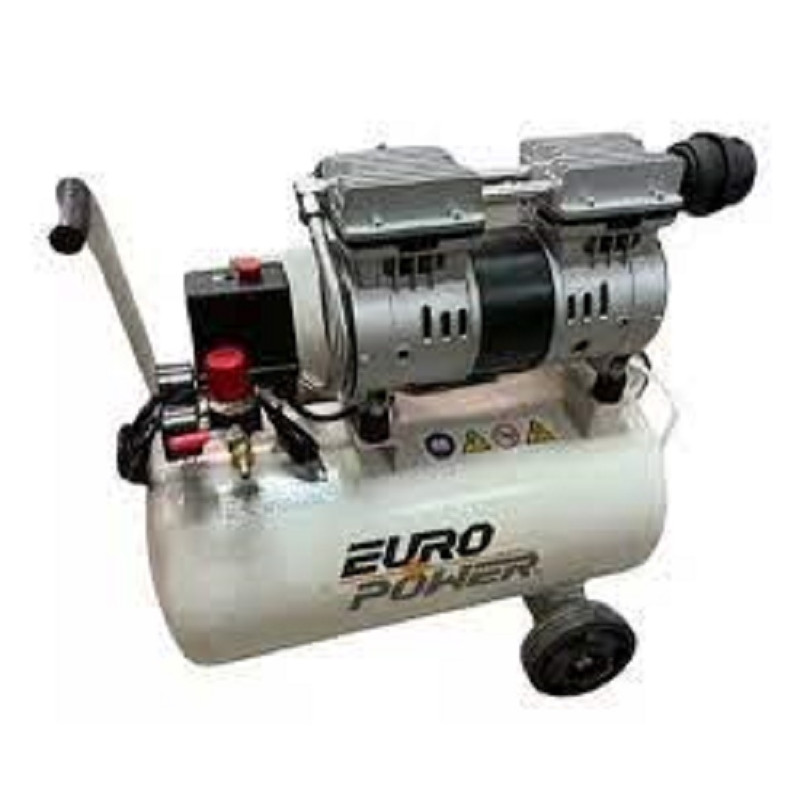 EUROPOWER 24Lts Compresor de Aire Eléctrico de 110v y 115 PSI