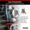 RIDGID 52363 K-400 Kit máquina de tambor de limpieza de drenaje de 110 V con cable C-32IW de 3/8 pulgadas x 75 pies