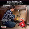 RIDGID PowerClear 55808 Kit de máquina de limpieza de drenaje de 120 V para bañeras, duchas y fregaderos