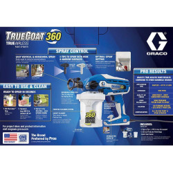 Graco 16Y385 TrueCoat 360 Pulverizador de Pintura con recipiente 32oz